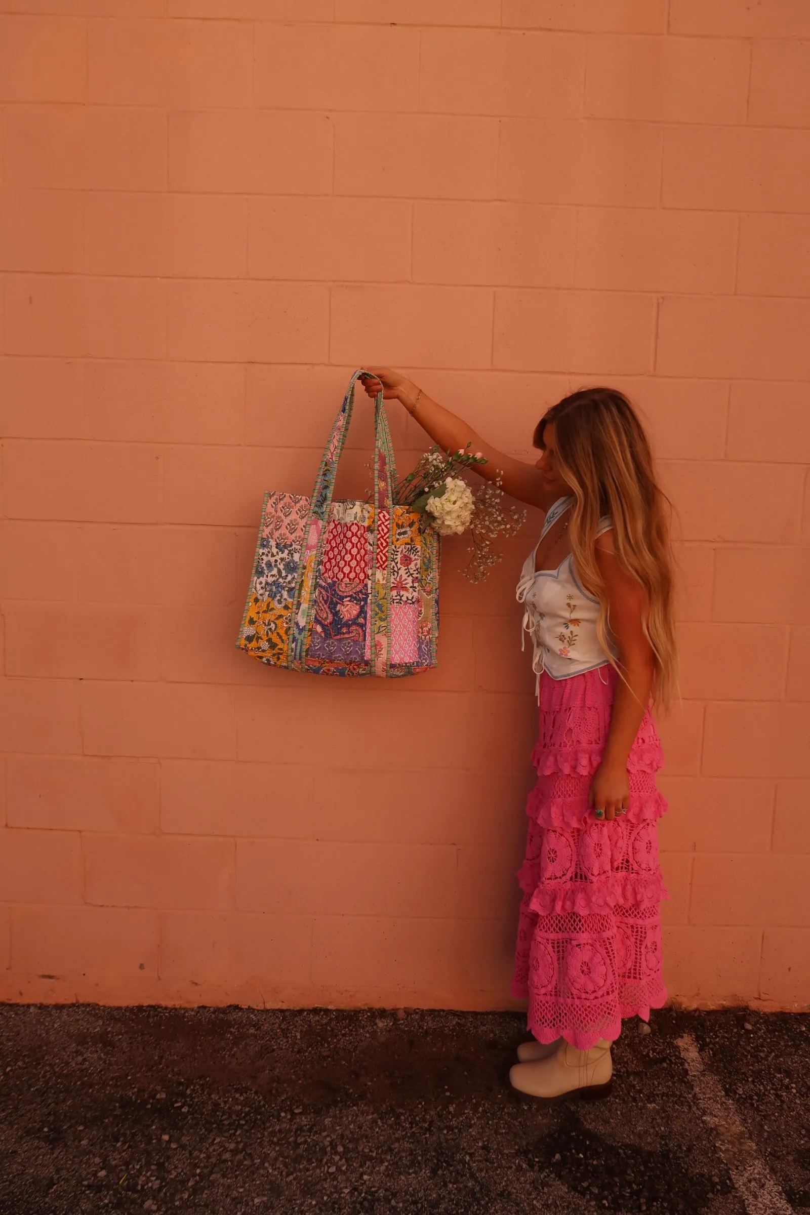 Sally Quilted Tote Bag
