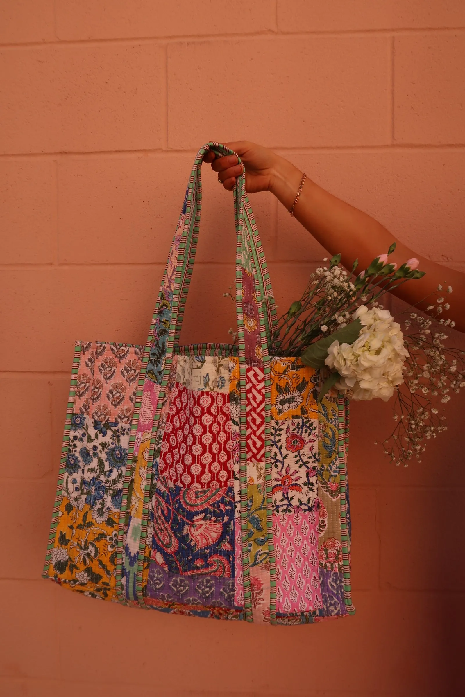 Sally Quilted Tote Bag