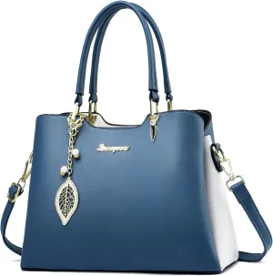 Satchel Purses and Handbags for Women PU Leather Tote Top Handle Shoulder Bags Ladies Crossbody Bags