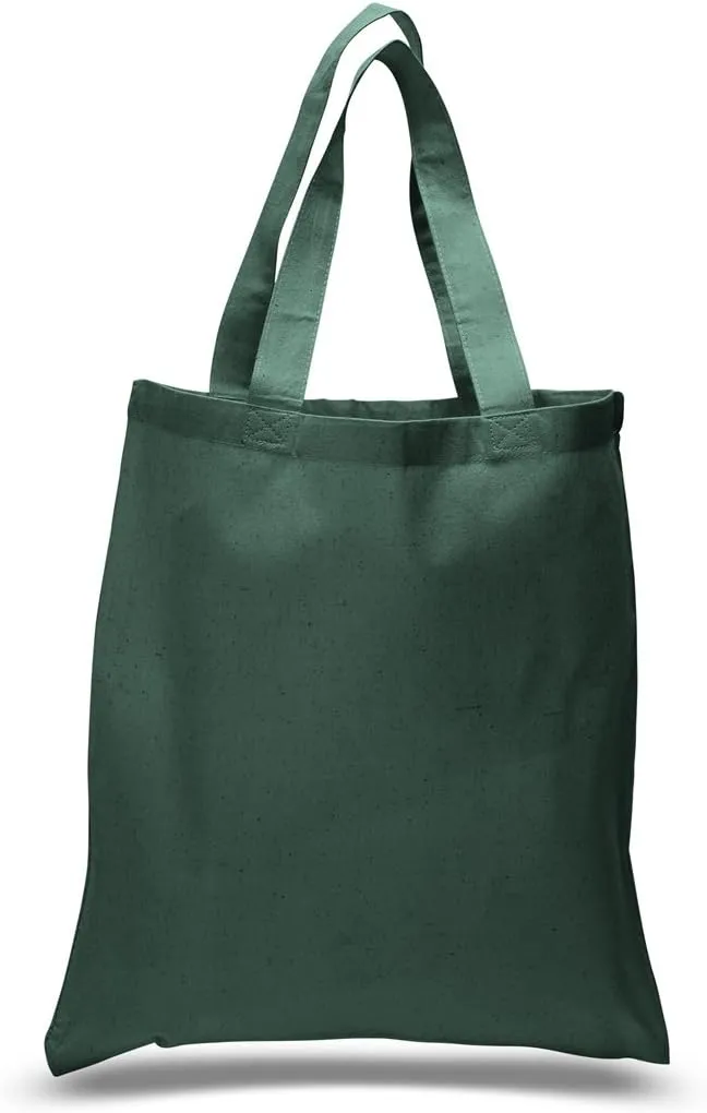 Set of 24 Blank Cotton Tote Bags Reusable 100% Cotton Reusable Tote Bags (2 dozen)