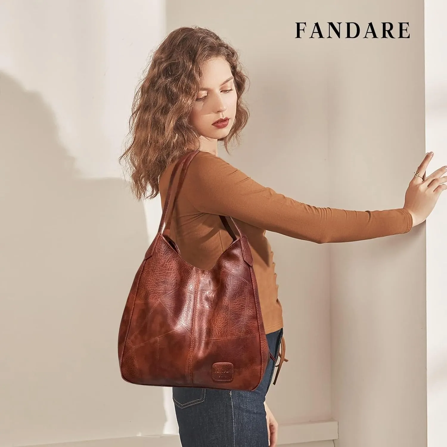 Shoulder PU Leather Bucket Fashion Women's Handbags Waterproof Top-handle Bags Tote for Party Shopping