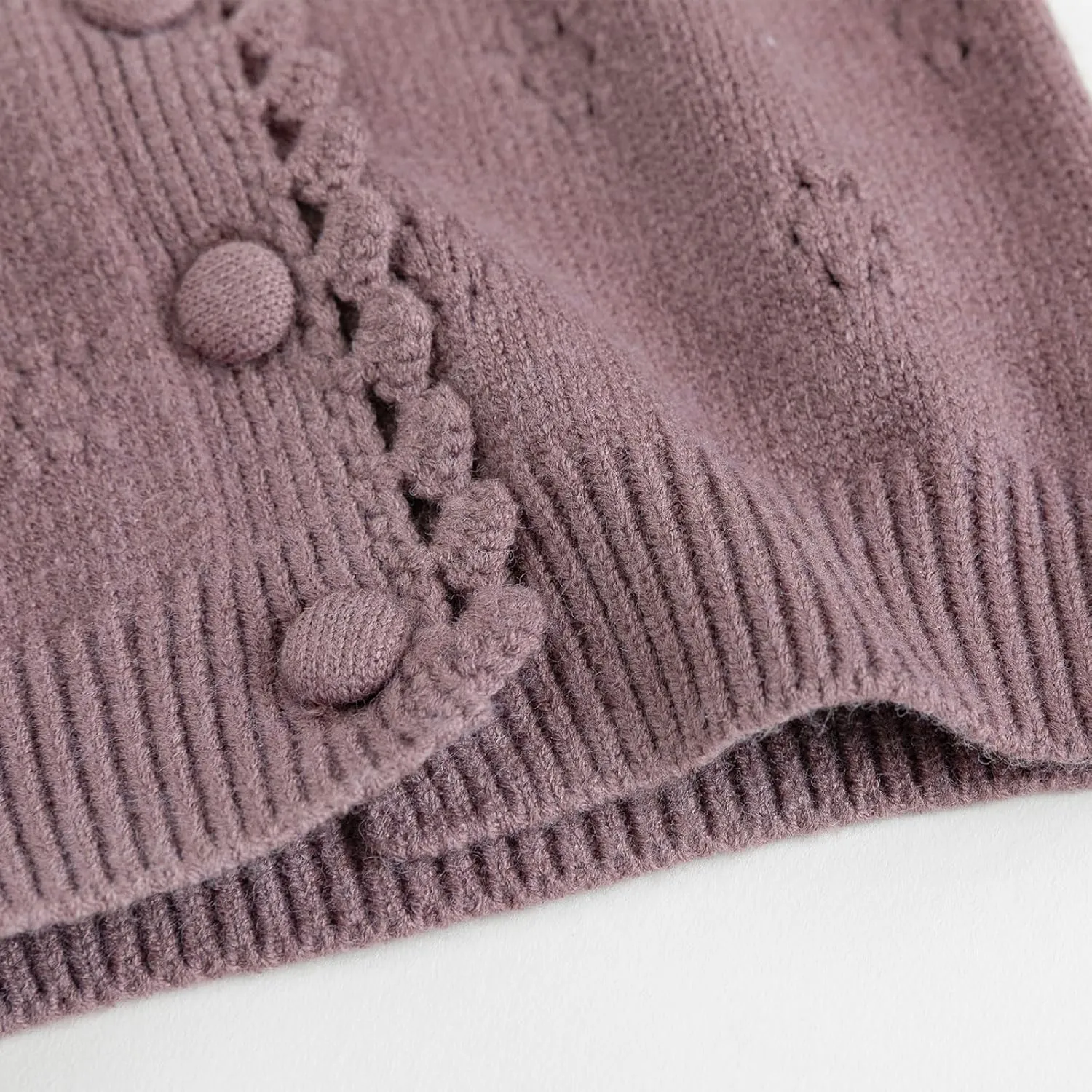 Simplee kids Baby Cardigan Cable Knit Toddler Cardigan Long Sleeve Fall Winter Open Front Knit Sweaters