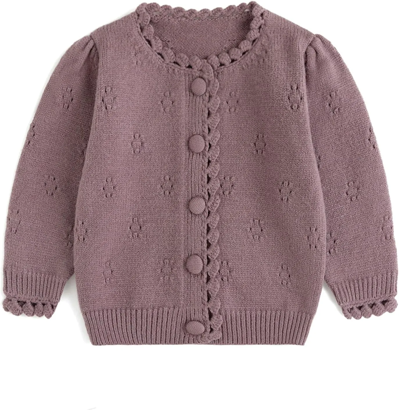 Simplee kids Baby Cardigan Cable Knit Toddler Cardigan Long Sleeve Fall Winter Open Front Knit Sweaters