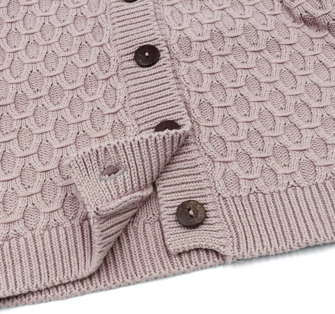 Simplee kids Baby Cardigan Cable Knit Toddler Cardigan Long Sleeve Fall Winter Open Front Knit Sweaters