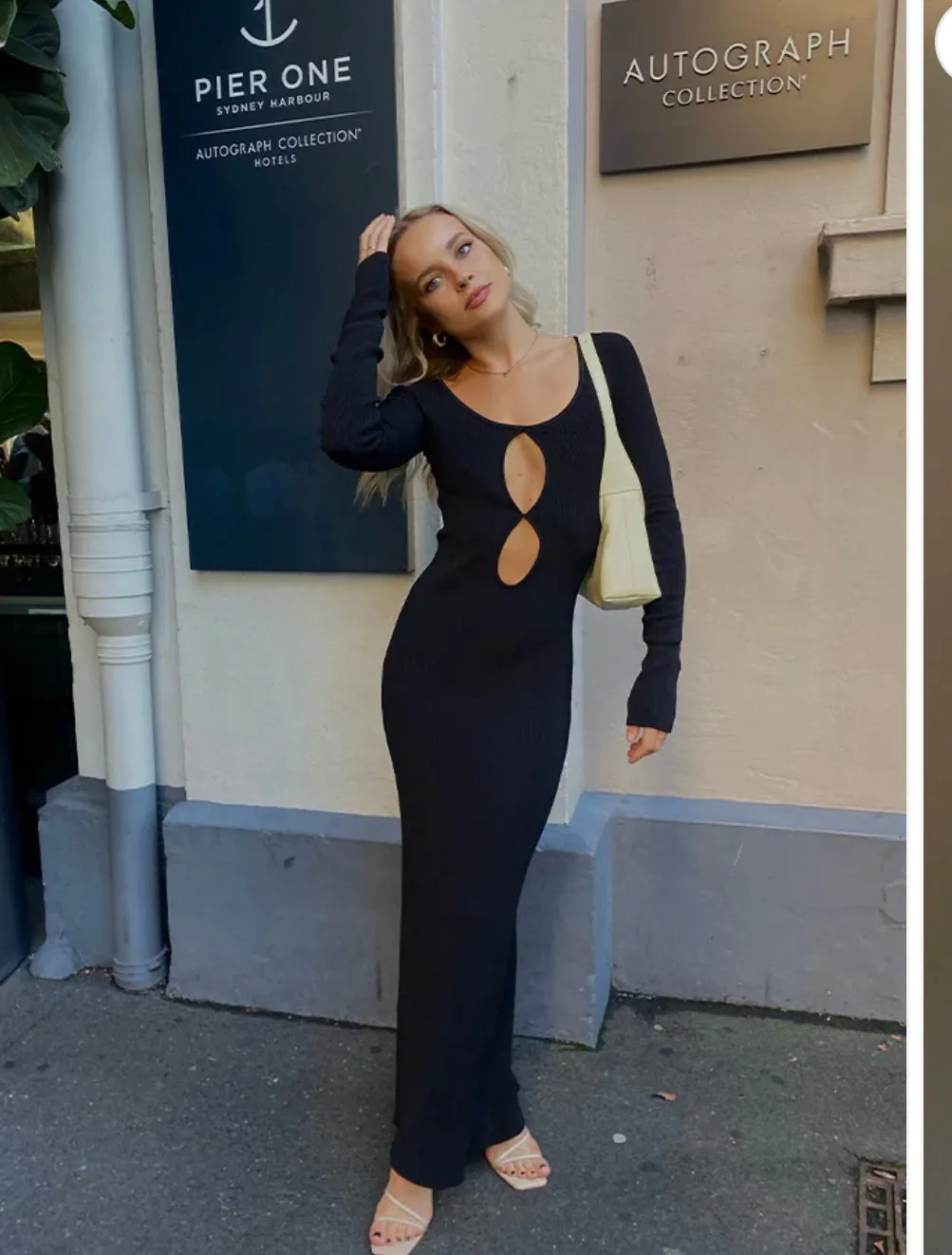 Sir The Label - Petit Palace Midi Dress in Black