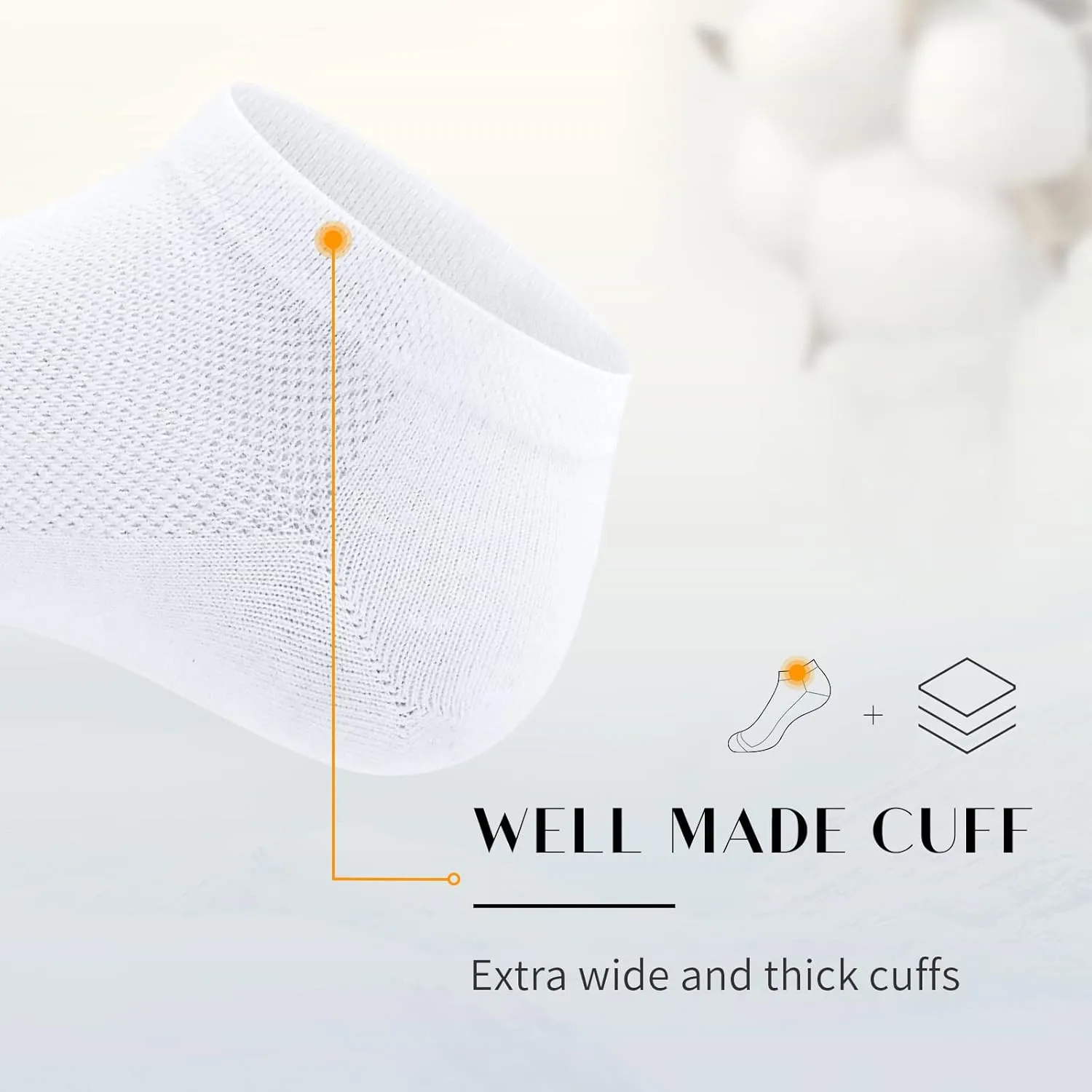 SIXDAYSOX 8/6 Pack Mens Ankle Socks Low Cut Comfort Casual Socks Size 10-13/13-15