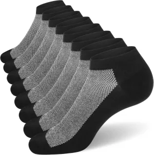 SIXDAYSOX 8/6 Pack Mens Ankle Socks Low Cut Comfort Casual Socks Size 10-13/13-15