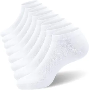 SIXDAYSOX 8/6 Pack Mens Ankle Socks Low Cut Comfort Casual Socks Size 10-13/13-15