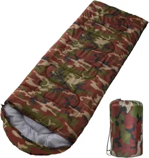 Sleeping Bag - Cold Weather Sleeping Bags, Lightweight Spring Autumn Sleeping Bag | Envelope Sleeping Bag for Backpacking, Hiking, Camping Durable Polyester Fabric for Warmth and Comfort