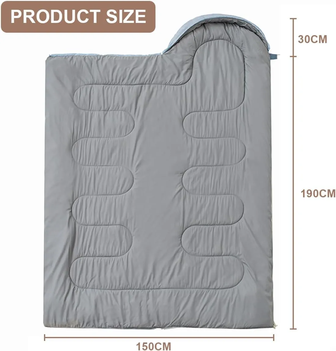Sleeping Bag for Adults Backpacking Camping Hiking Detachable Washable Single Camping Sleeping Bag Indoor Outdoor