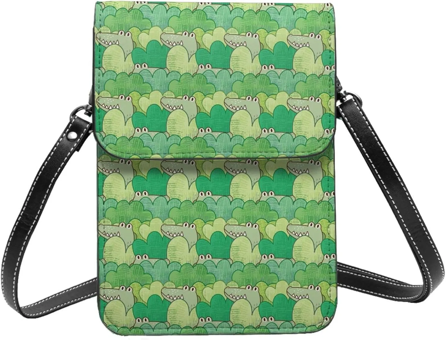 Small Crossbody Bags for Women, Leather Crocodile And Bush Cell Phone Cross Body Bag Wallet Purses