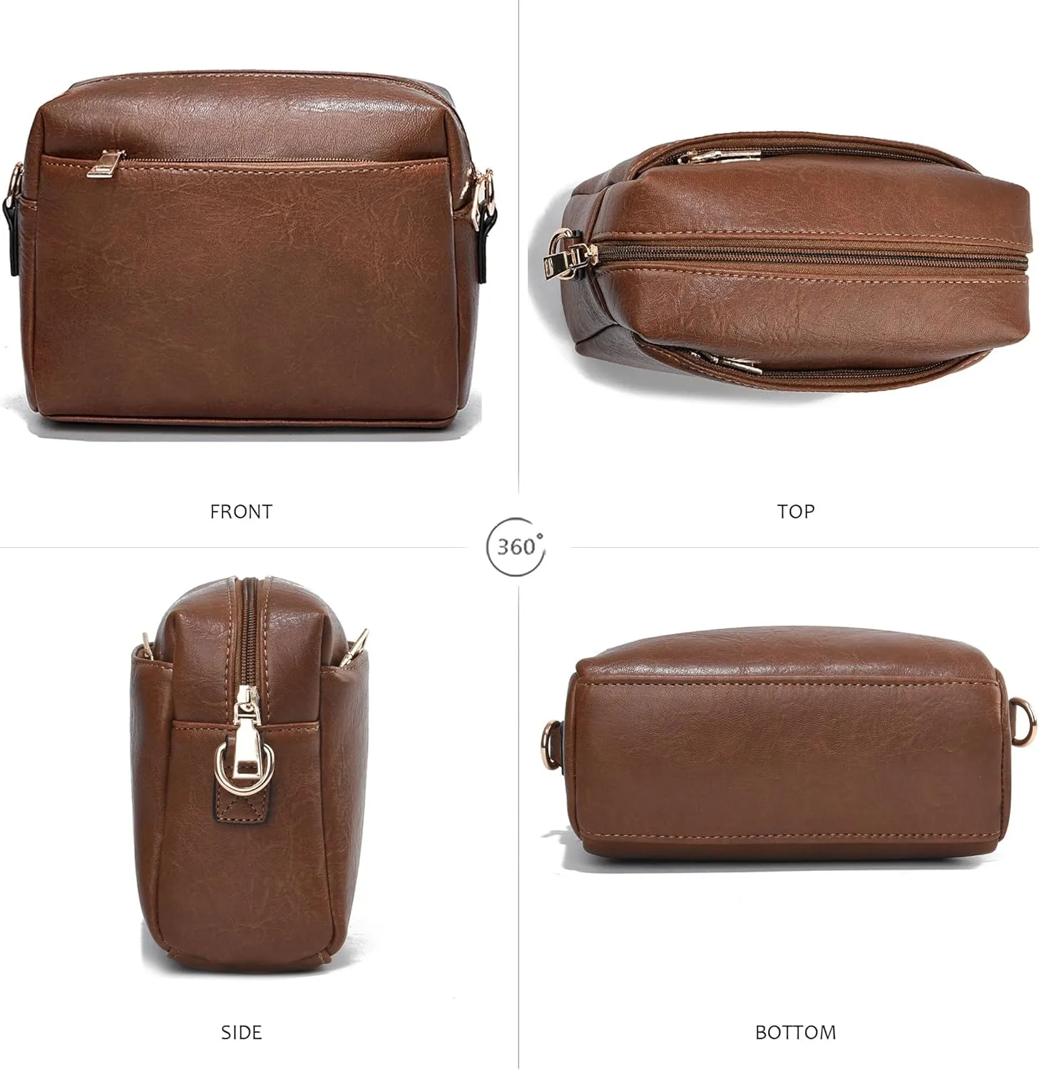 Small Crossbody Bags for Women Vegan Leather Purses Women's Shoulder Handbags Wallet Satchel Cross Body Purse