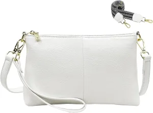 Small Crossbody Clutch Purses Bags for Women Wristlet Wallet Vegan Shoulder Handbags Guitar Strap   Leather Strap