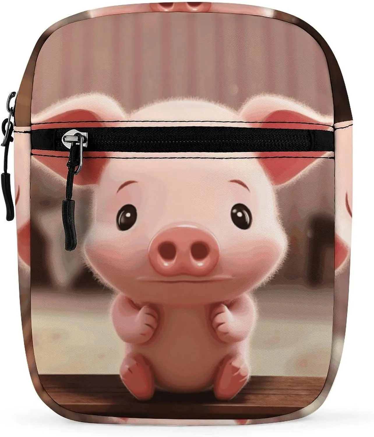 Small Satchel Purse Mini Shoulder Bag Personalized Cute Pig Print Crossbody Bags For Women Men