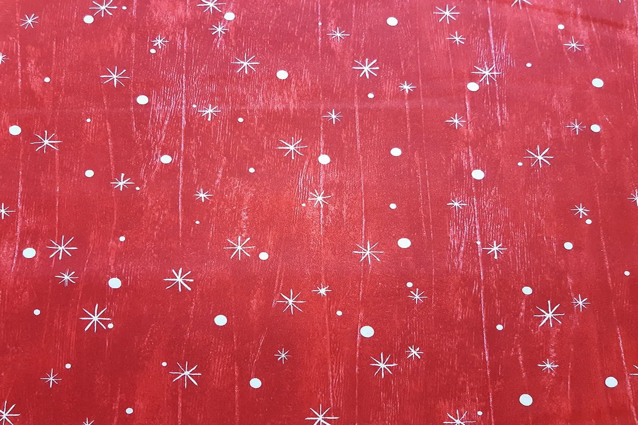 Snowflake Cherry Jolly Lane Patchwork / Craft Fabric