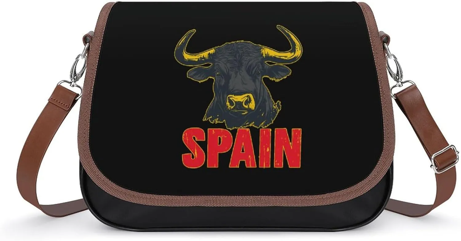 Spain Spanish Bull Fashion Crossbody Bags Purses for Women Funny Printing Shoulder Handbags Bag