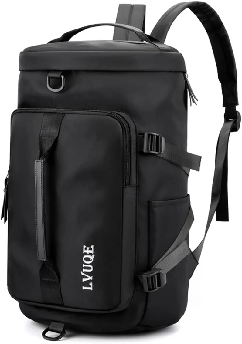Sport gym bag,duffel bag with shoe compartment foldable training handbag for men and women – sport travel bag overnight weekend shoulder weight dry bag -Waterproof Dry Wet Separated Gym Bags