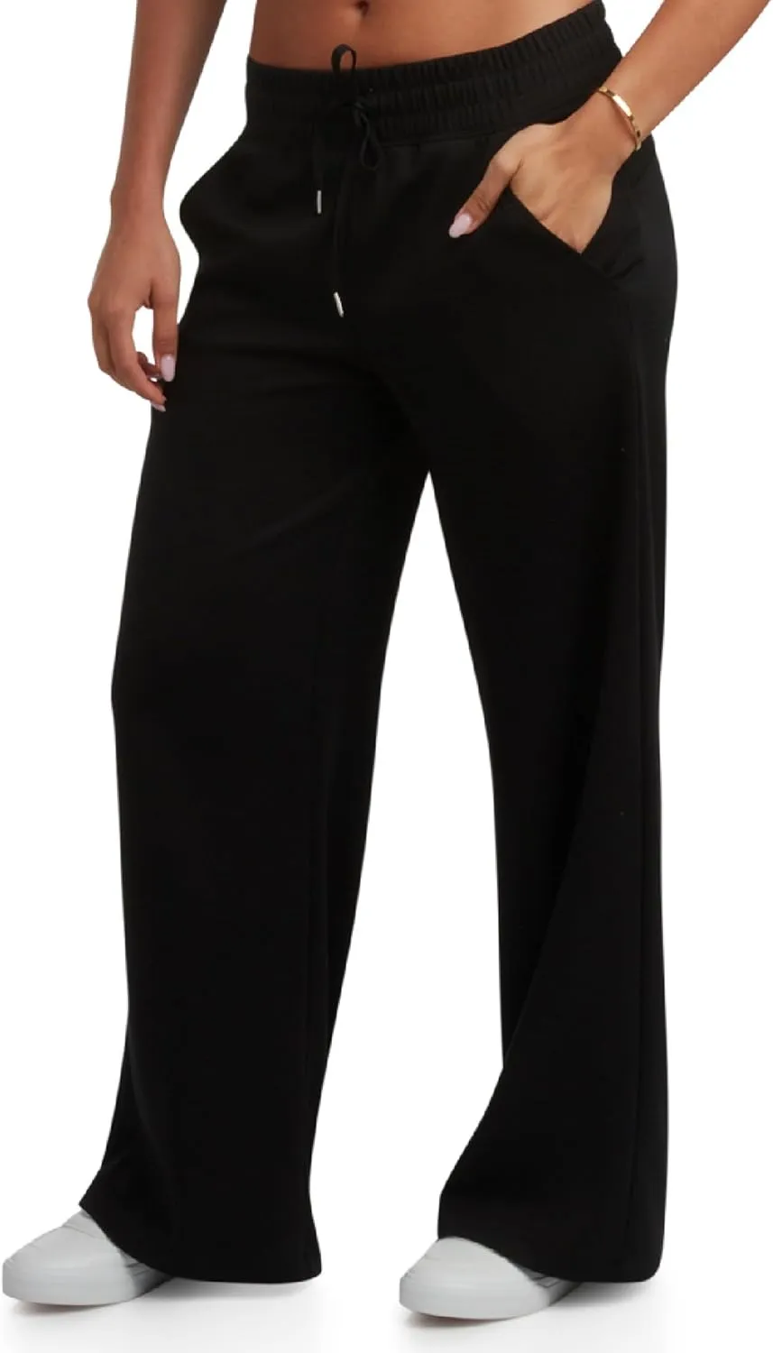 Spyder Women's Wide Leg Pants - Cozy Harmony Soft Scuba Double Knit Casual Sweatpants with Drawstring Waistband (Sizes: S-XL)