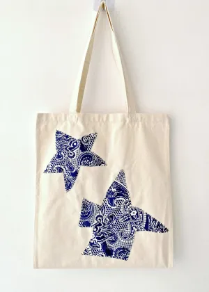 Star Patchwork Tote Bag