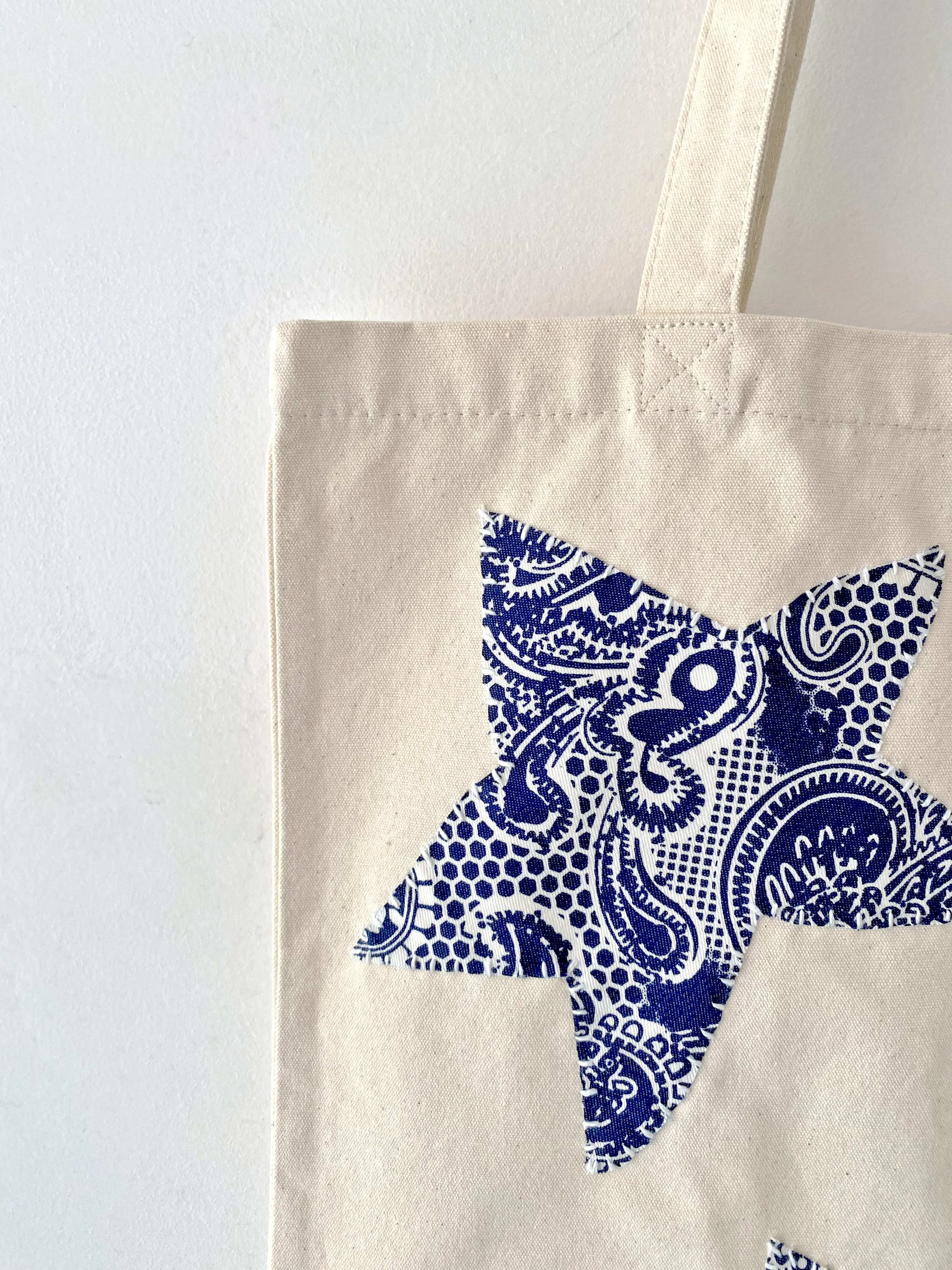 Star Patchwork Tote Bag