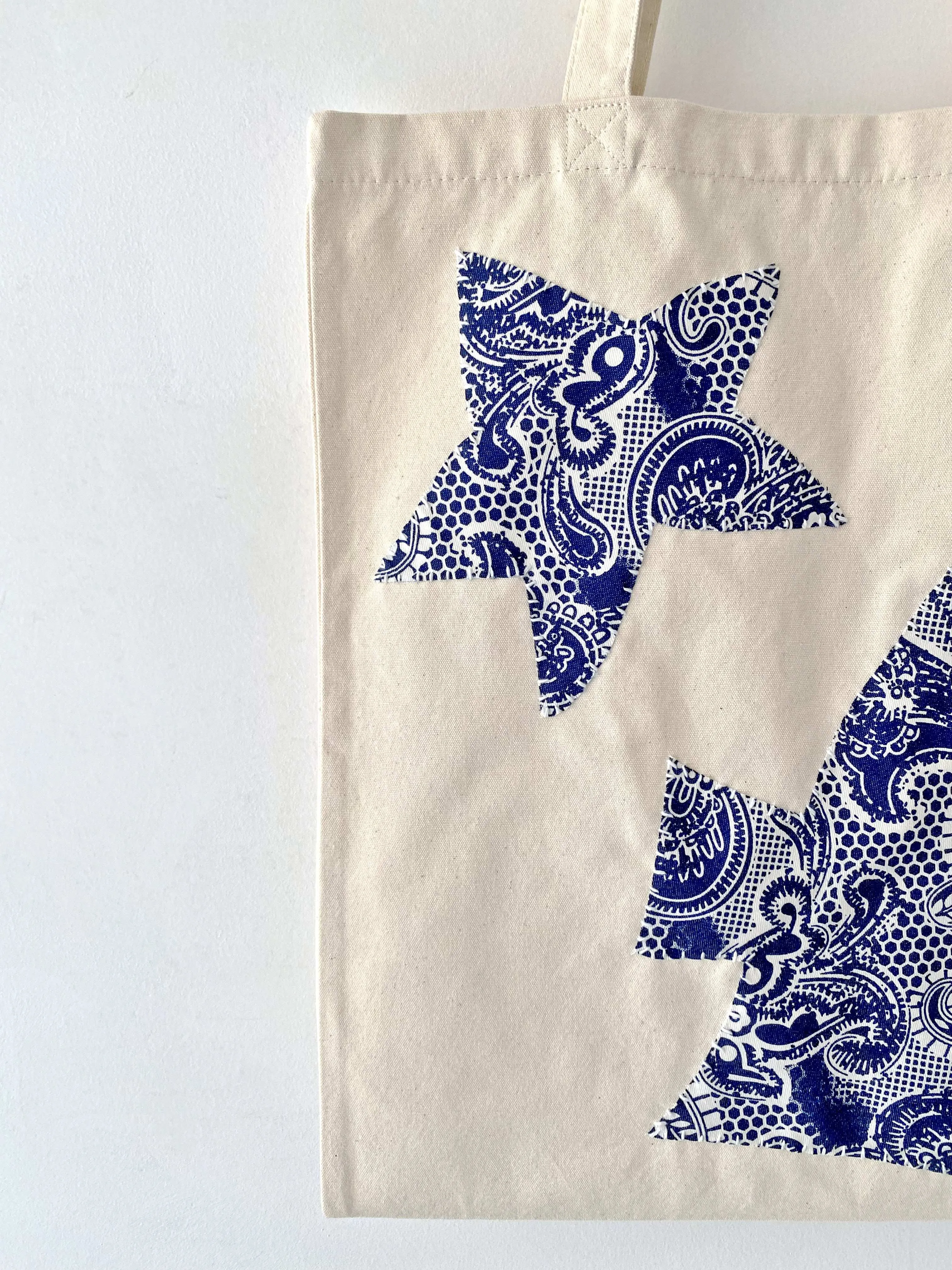 Star Patchwork Tote Bag