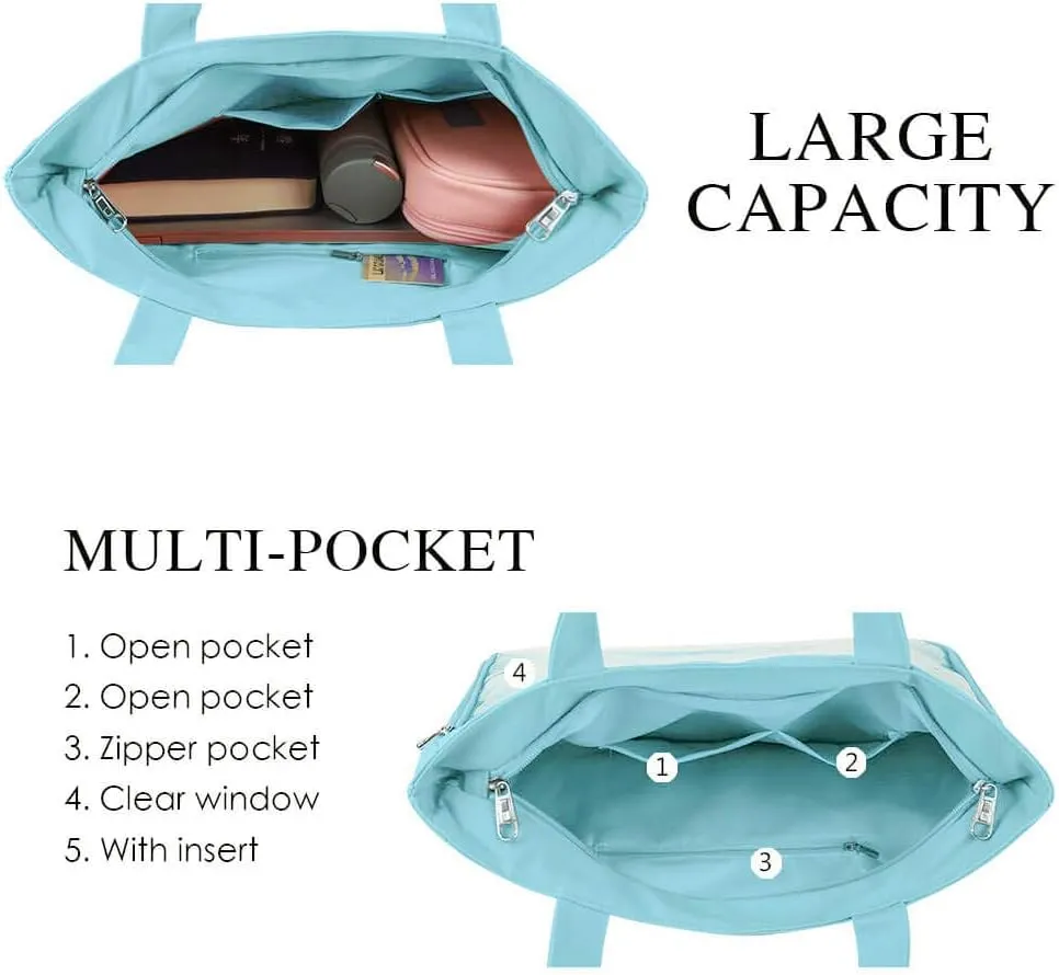 STEAMEDBUN Ita Bag with Insert Large Canvas Shoulder Tote Ita Purse for Cosplay