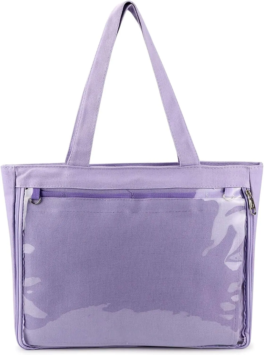 STEAMEDBUN Ita Bag with Insert Large Canvas Shoulder Tote Ita Purse for Cosplay