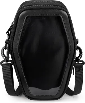 STEAMEDBUN Ita Coffin Purse with Insert Gothic Crossbody Bag for Halloween