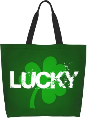 St.Patrick's Day Tote Bag Large Interior Pocket Tote Bag Reusable Shoulder Tote Bags Travel Bags