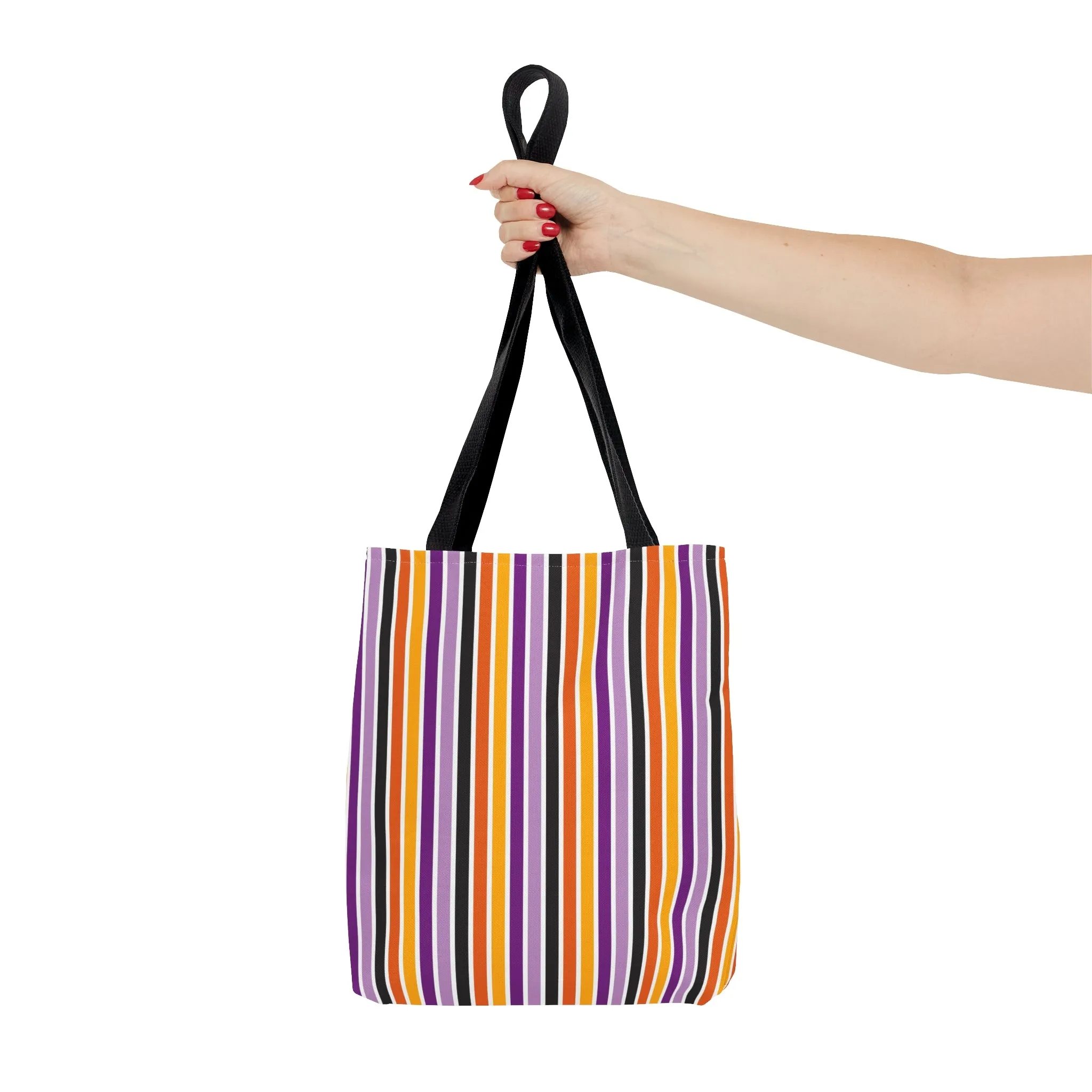 Stripe Pattern AOP Tote Bag