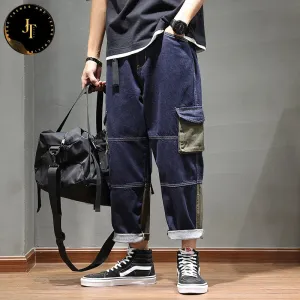 Stylish Oversized Denim Cropped Pants - Shop Now