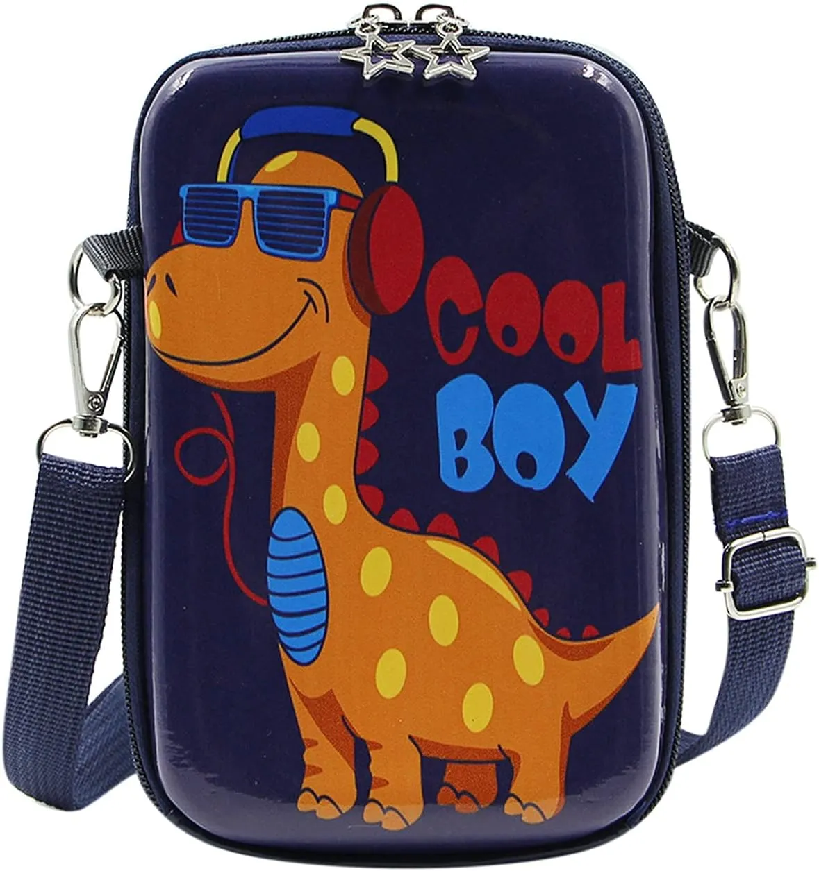 Suillty Kids Cute Dinosaur Small Crossbody Purse Shoulder Bag Waterproof Cell Phone Wallet Pouch for Boys Girls