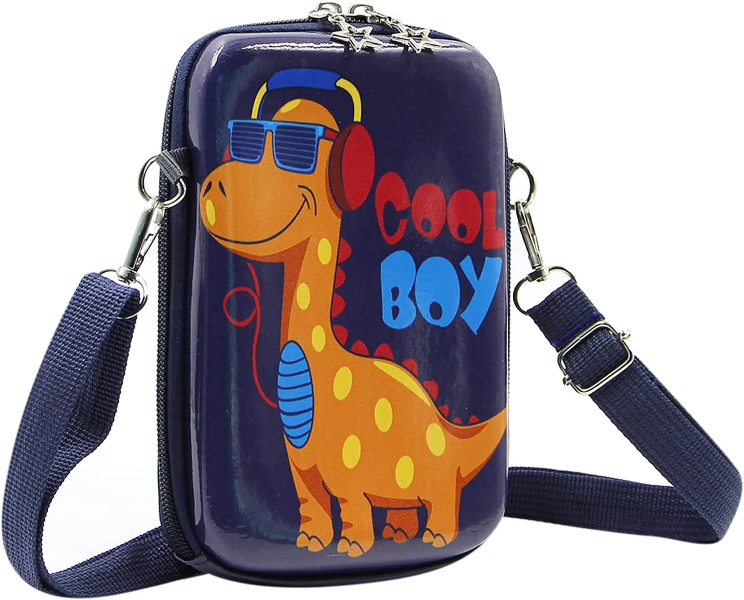 Suillty Kids Cute Dinosaur Small Crossbody Purse Shoulder Bag Waterproof Cell Phone Wallet Pouch for Boys Girls