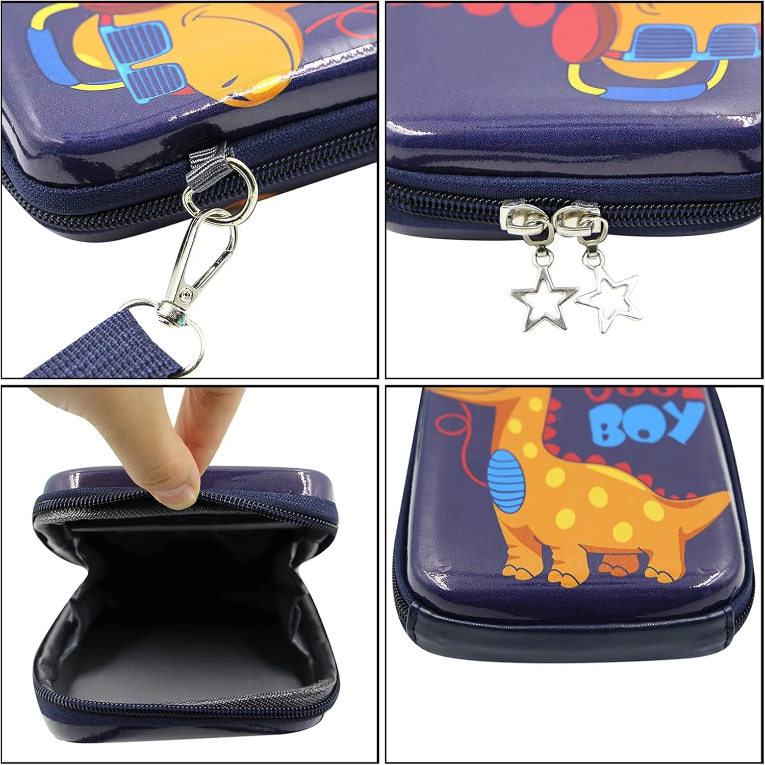 Suillty Kids Cute Dinosaur Small Crossbody Purse Shoulder Bag Waterproof Cell Phone Wallet Pouch for Boys Girls