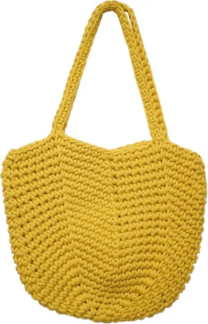 Summer Beach HandBag for women Handmade Crocheted Cotton Rope Vacation LargeWoven Shoulder Bag