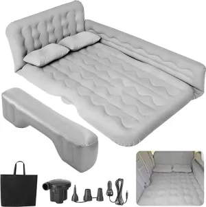 SUV Air Mattress Car - Thickened X Inflatable car air Mattress Back seat for Sleeping Pad, Car Mattress Back Portable Integrated SUV Camping Bed with 2-in-1 Air Pump, Pillows X Carry Bag