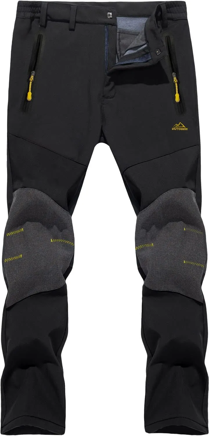 TACVASEN Men's Ski Pants Snowboard Hiking Winter Pants Waterproof Pants Insulated Windproof Pants for Outdoor Work