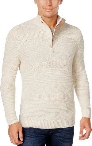 Tasso Elba Mens Knit 1/4 Zip Pullover Sweater