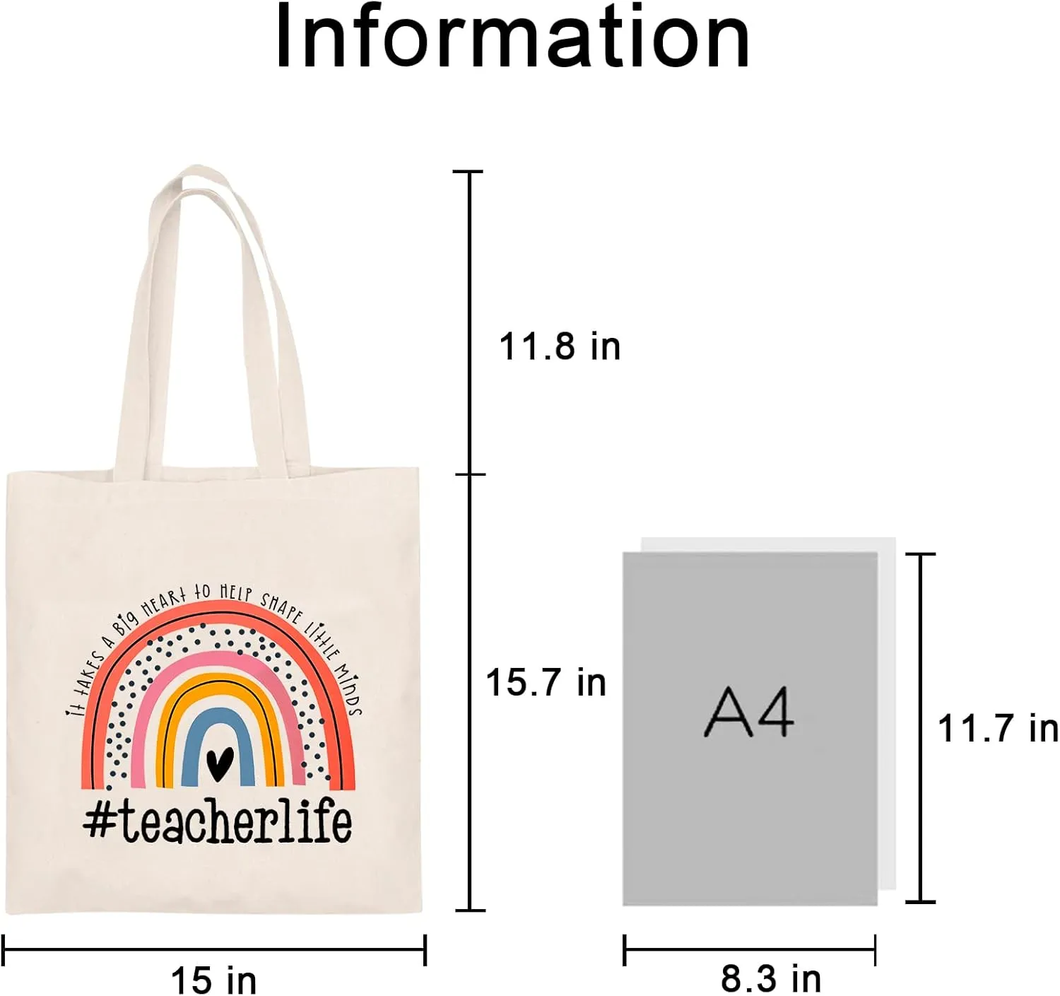Teacher Appreciation Gifts School Canvas Tote Bags Aesthetic Travel Beach Bag Summer Reusable Grocery Shopping Bag