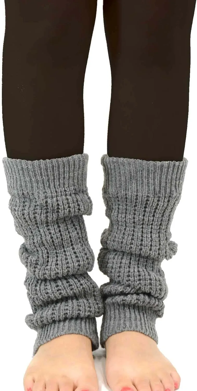 TeeHee Knee Leg Warmers, Extra Long Thigh High Leg Warmers, Boot Cuffs for Women Multipairs Gift for Her