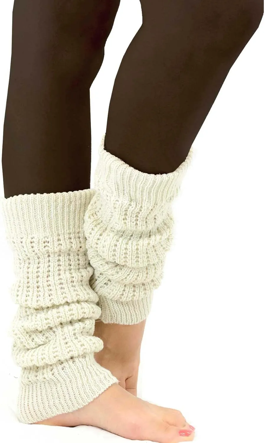 TeeHee Knee Leg Warmers, Extra Long Thigh High Leg Warmers, Boot Cuffs for Women Multipairs Gift for Her