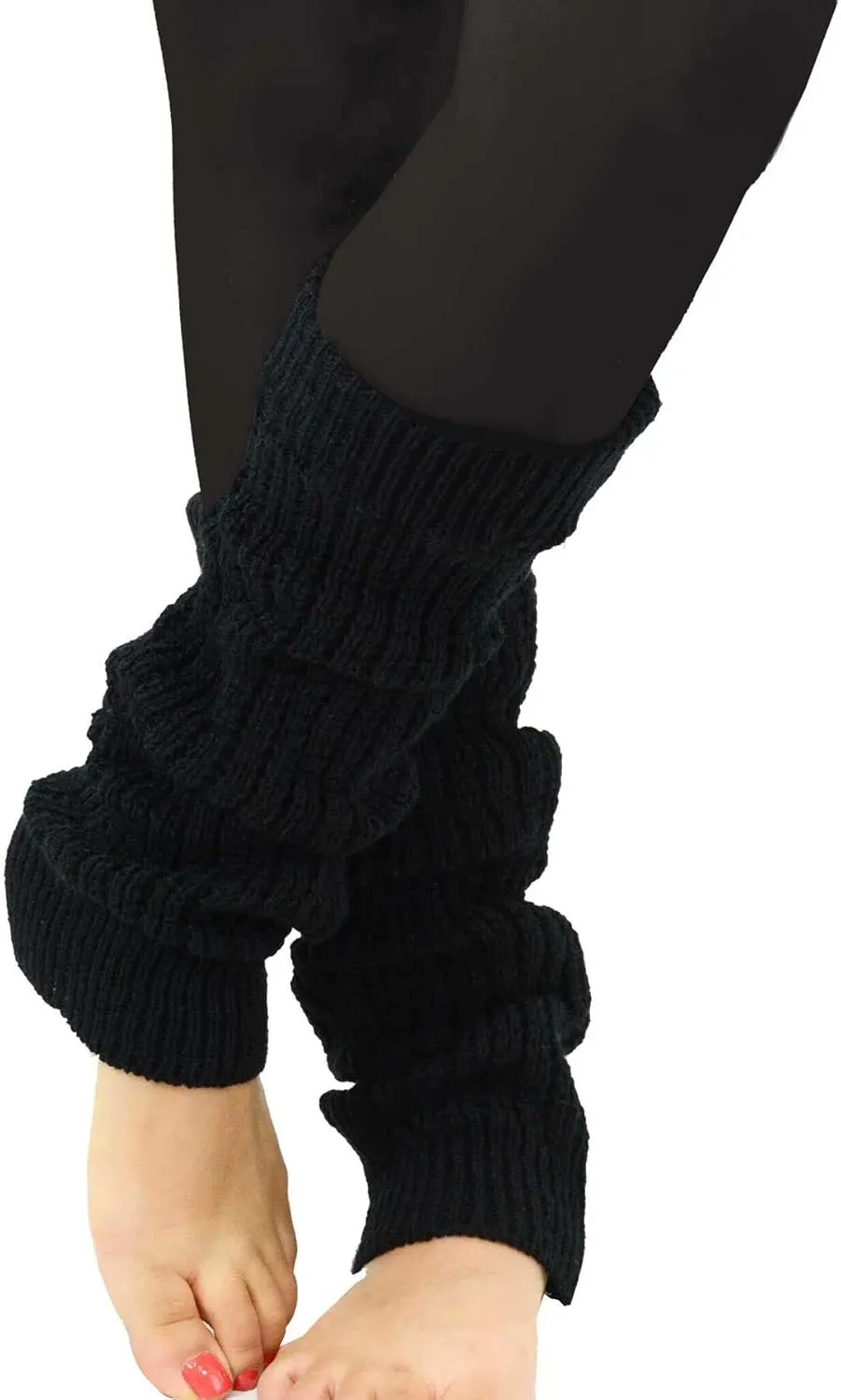 TeeHee Knee Leg Warmers, Extra Long Thigh High Leg Warmers, Boot Cuffs for Women Multipairs Gift for Her