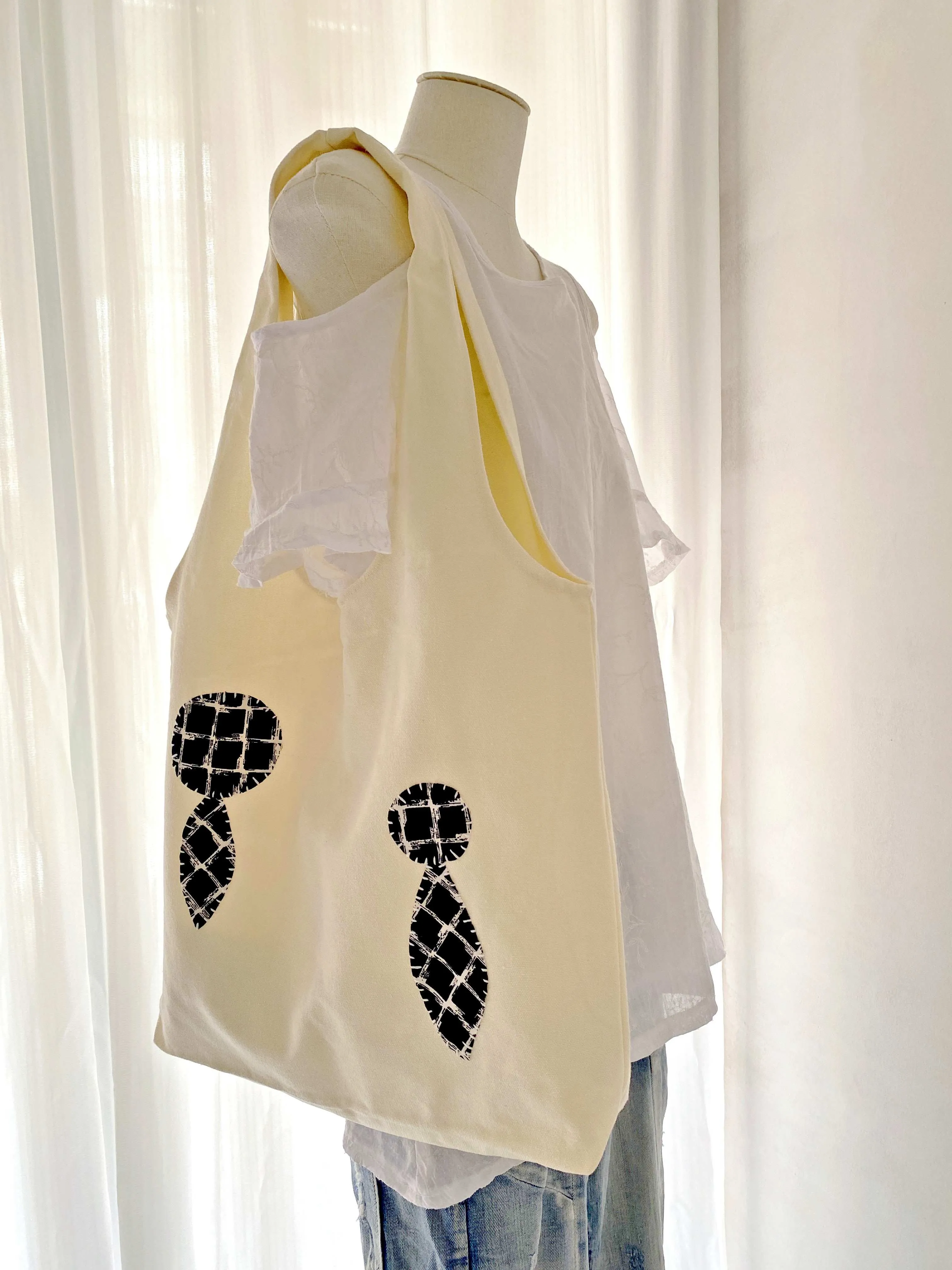 Textile Art Canvas Bag