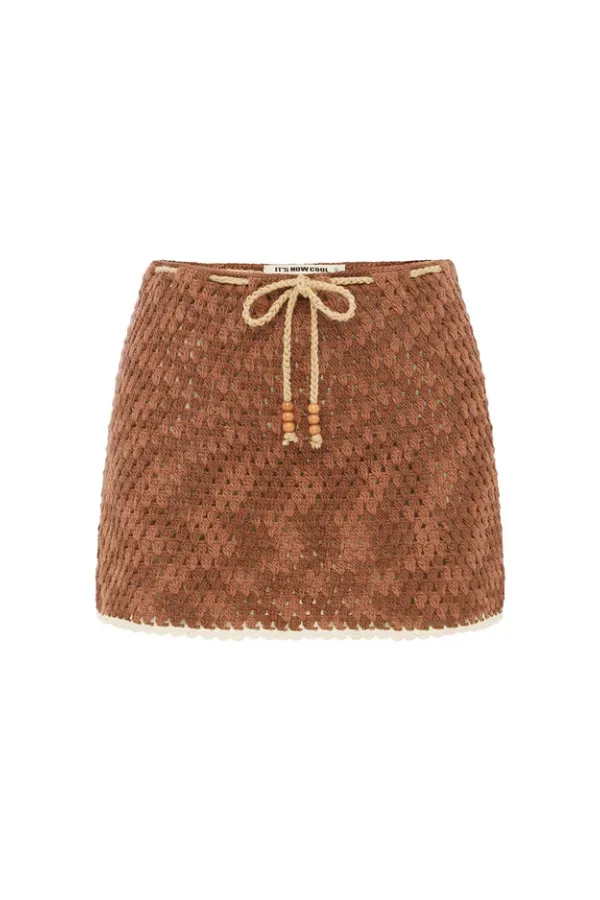The Mini Crochet Skirt Azul
