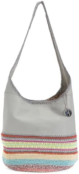 The Sak 120 Hobo Bag in Crochet, Large Purse with Single Shoulder Strap (Mead Seminyak (Olive Green))