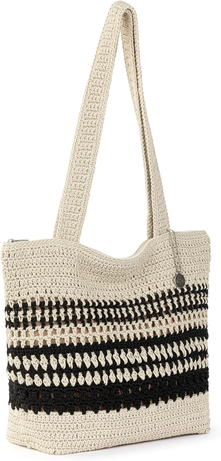 The Sak Casual Classics Tote Bag - Hand Crochet Woman's Purse For Everyday, Travel, Beach Bag - Handbag With Shoulder Straps