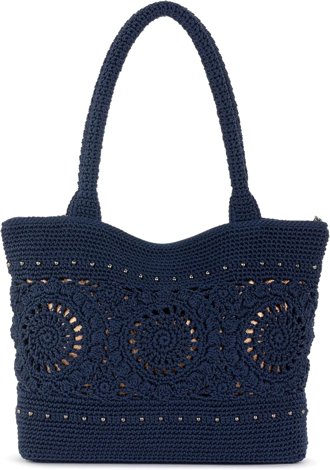 The Sak Crafted Classics Tote Bag - Hand Crochet Women's Purse For Everyday, Travel, Beach Bag - Carryall Shoulder Bag Straps