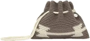 The Sak Essential Wristlet Pouch in Crochet, Earth Ragam