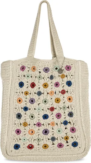 The Sak Lanie Market Tote Purse - Hand Crochet Women's Handbag for Everyday & Travel - Large Tote With Shoulder Bag Straps