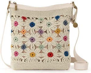 The Sak Lucia Crossbody Purse - Hand Crochet Women's Handbag for Everyday & Travel - Cross Body Bag With Zipper Pockets